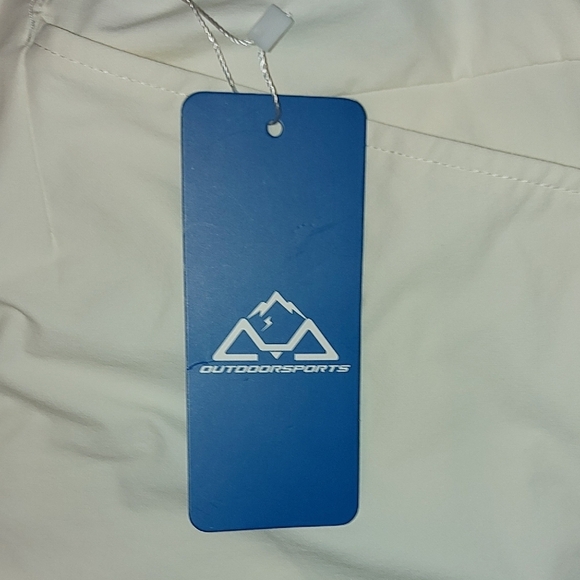 Men's Flat Front Shorts in White - Picture 3 of 7